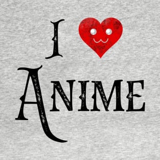 I Love Anime Cute Kawaii Heart Japanese Cartoon Manga Art Lover Gift T-Shirt